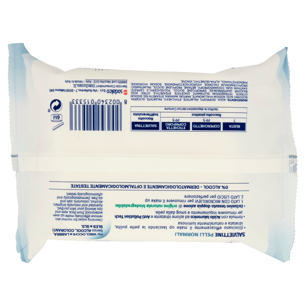 Lycia salviettine struccanti pelli normali con Acido Ialuronico 20 pz
